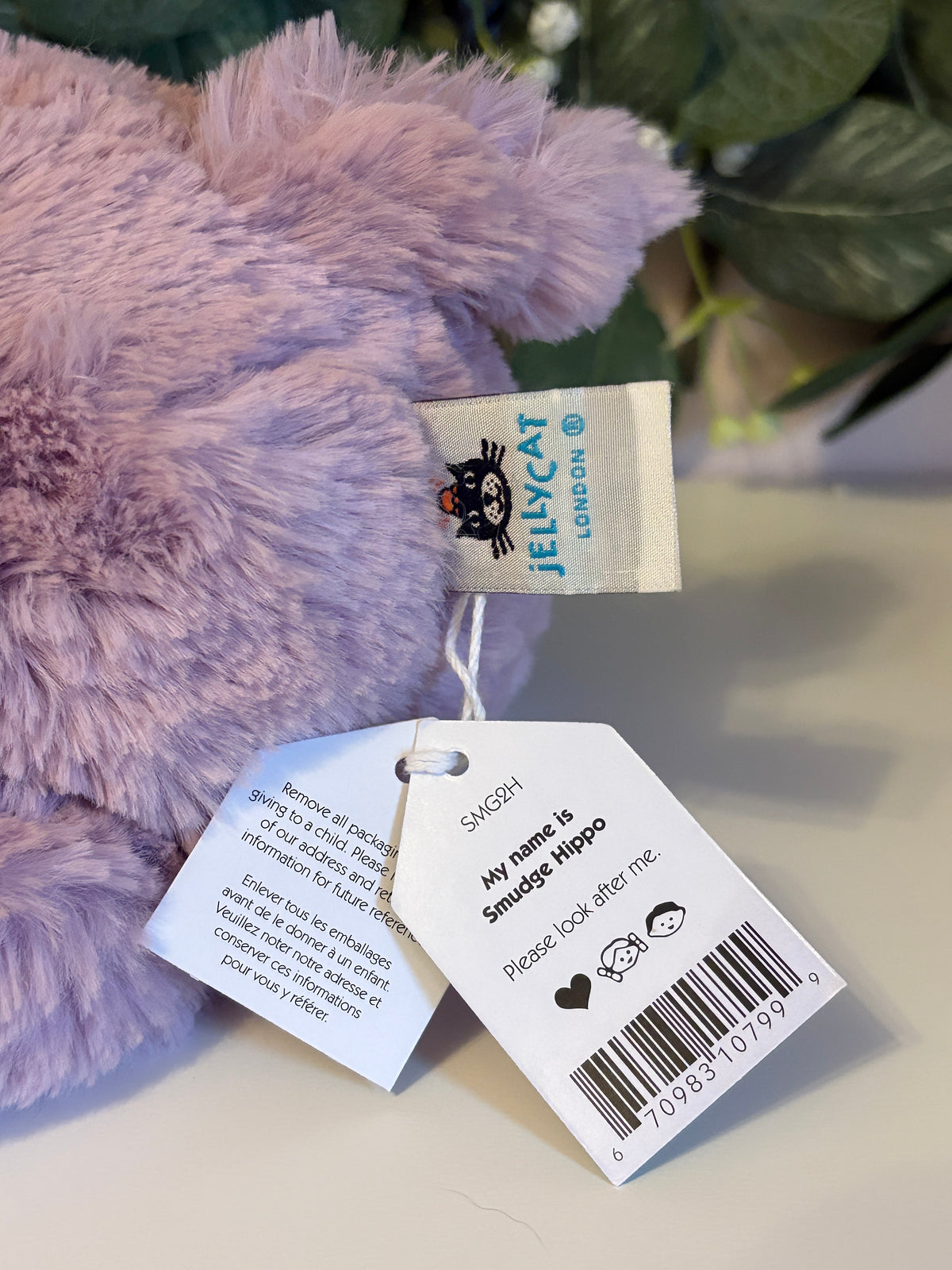 Jellycat Smudge Hippo | Medium