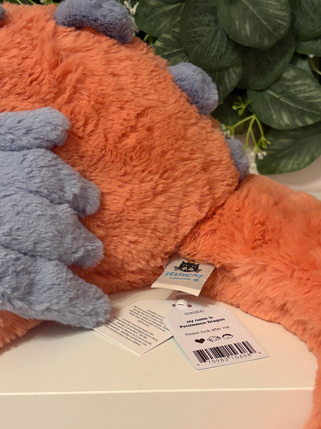 Jellycat Persimmon Dragon | Large