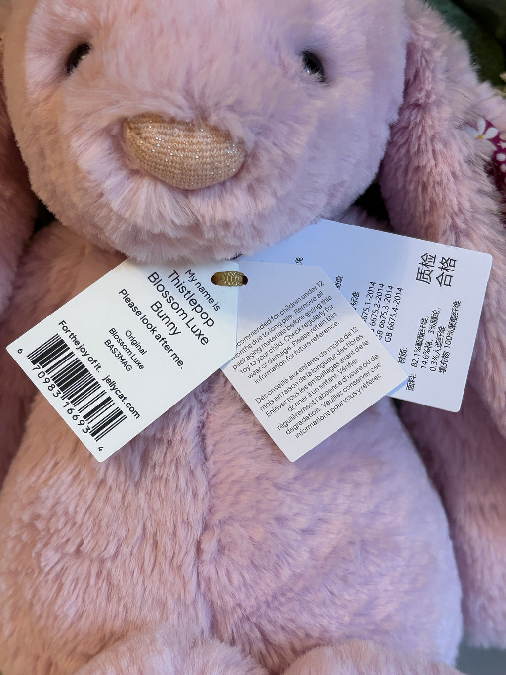 Jellycat Thistlepop Blossom Luxe Bunny | OG Shanghai Release