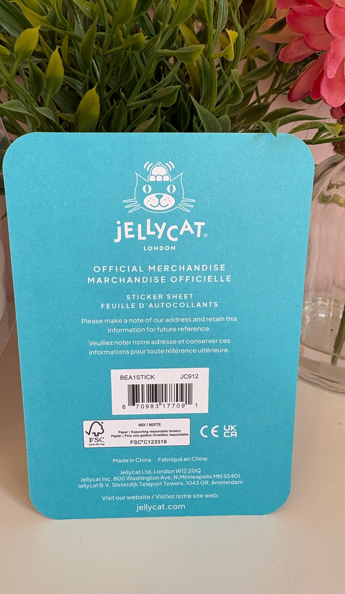 Jellycat Briggs Beaver Sticker | Canada Exclusive