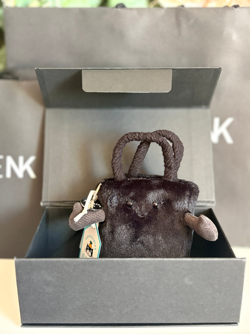 Jellycat Space NK Bag Charm | Box & Gift Bag Set