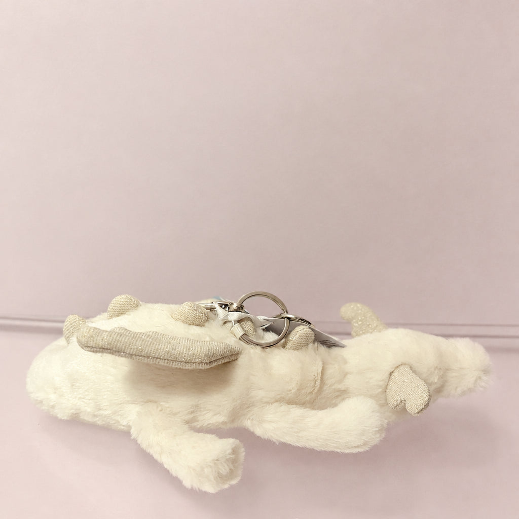 Jellycat Snow Dragon Bag Charm