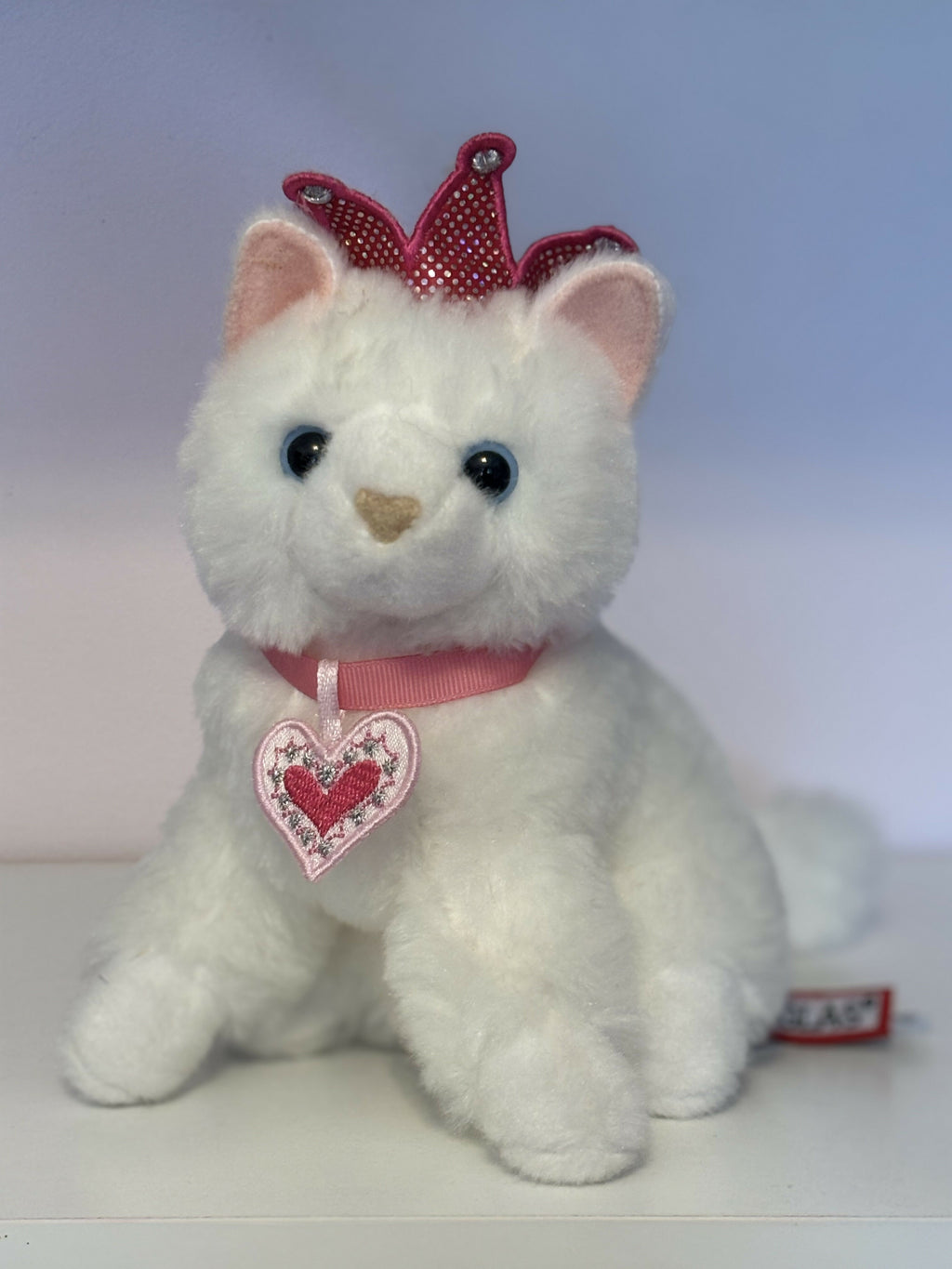 Douglas Cuddle Toys "Duchess" White Princess Cat